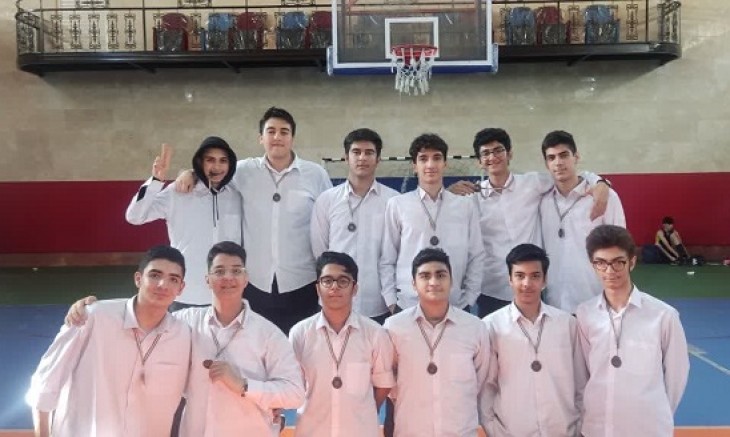 کسب مقام سوم تیم بسکتبال موحد در مسابقات آموزش و پرورش منطقه 5